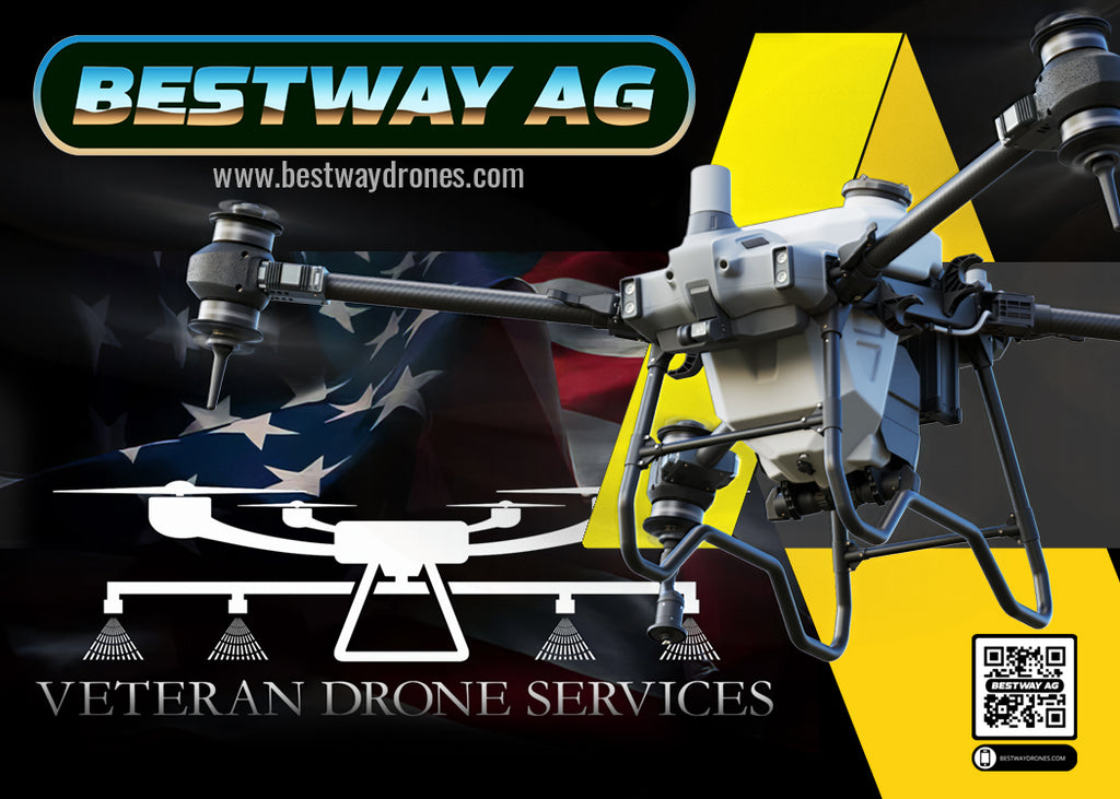 Bestway Ag and Veteran Drone Services Partnership Graphic